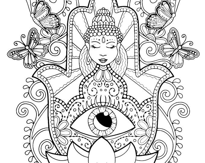 680x540 Pisces Coloring Page For Adults, Pisces Adult Coloring, Mermaid