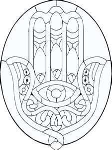 225x300 Hamsa Line Art Pattern