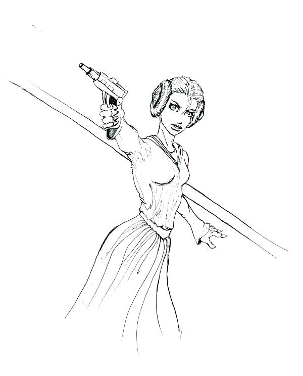 600x744 Princess Leia Coloring Page Star Wars Princess Coloring Sheets