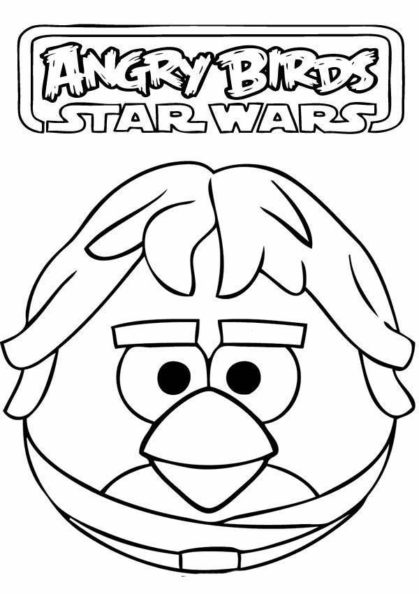 600x850 Angry Birds Star Wars The Famous Character Han Solo Coloring Pages