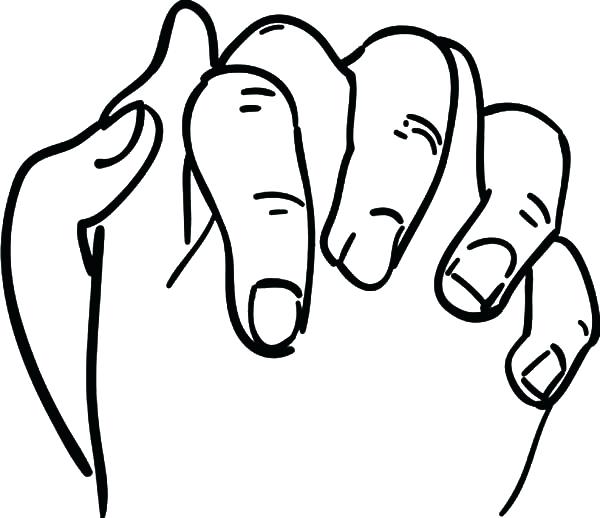 600x518 Praying Hands Coloring Page Free