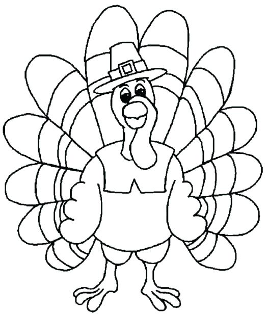 526x620 Turkey Coloring Pages Printable