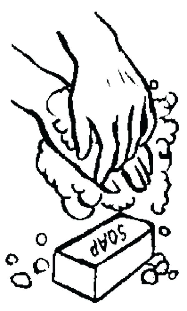 600x1000 Hand Washing Coloring Page Coloring Pages Hand Washing Coloring