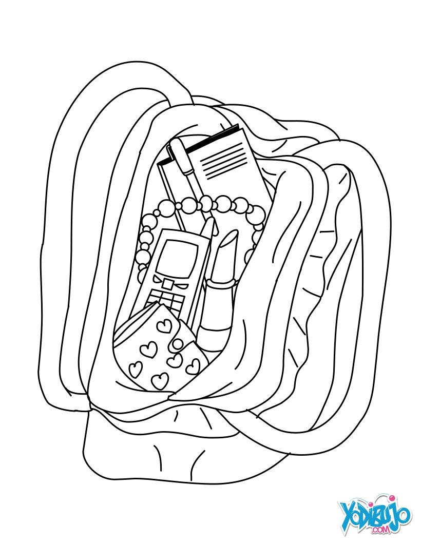 820x1060 Purse Coloring Page Printable Coloring Pages
