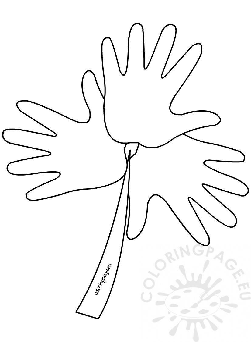826x1122 Nice Handprint Coloring Page St Patrick S Day