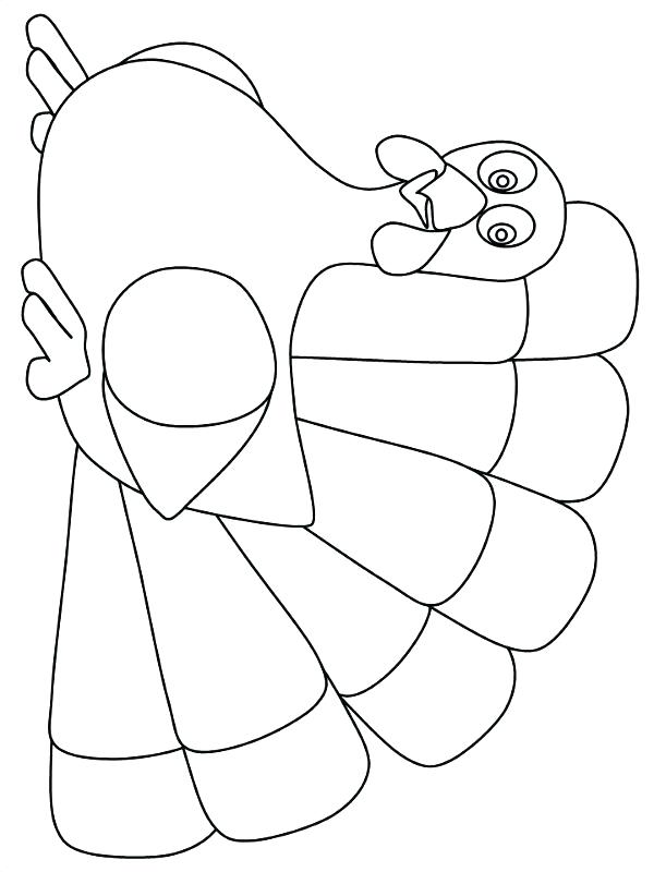 600x800 Printable Turkey Coloring Pages Free Printable Turkey Coloring