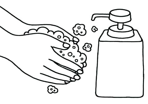 476x333 Hand Coloring Page Cupped Hands Coloring Pages Printable Hand