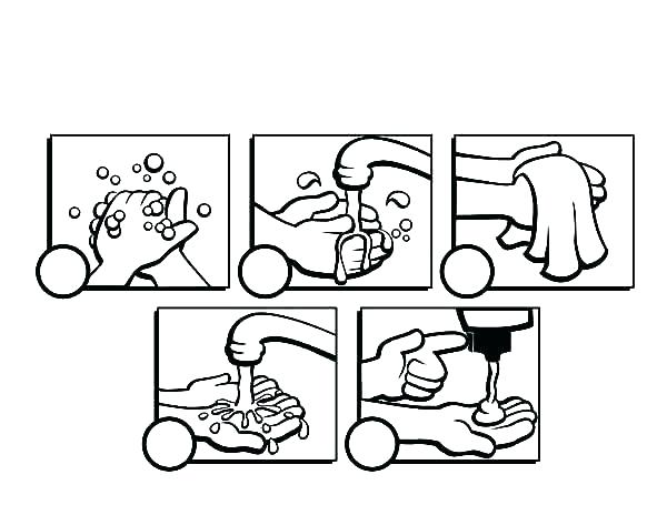 600x464 Hand Washing Coloring Pages Germ Coloring Page Hand Washing