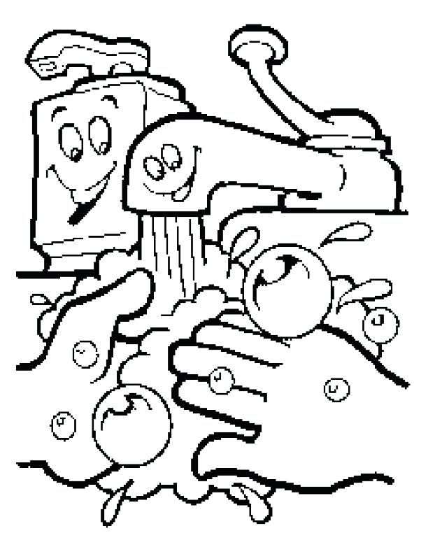 612x792 Handwashing Coloring Pages Germ Coloring Sheets Free Coloring