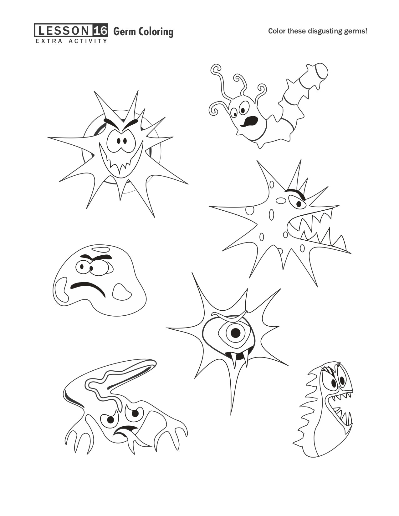 1275x1651 Germ Coloring Pages For Preschoolers Copy Germ Coloring Pages