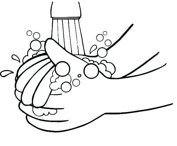 600x494 Germ Coloring Sheets Hand Washing Coloring Pages Germs Coloring