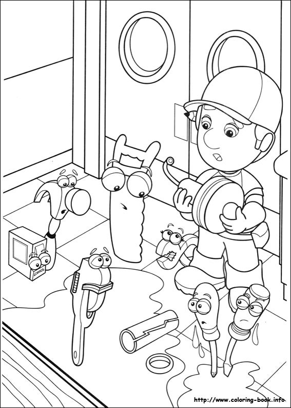 567x794 Handy Manny Coloring Pages On Book Info Colouring