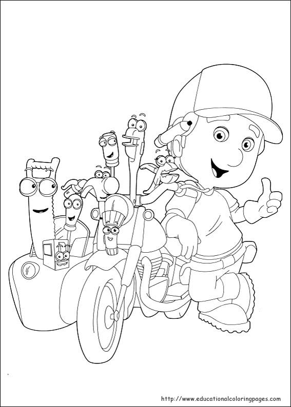 567x794 Handy Manny Coloring Pages
