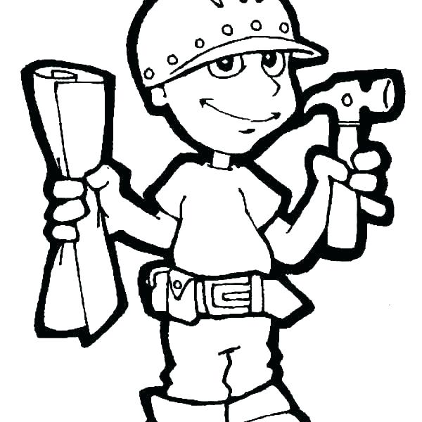 600x600 Tools Coloring Pages Tool Coloring Pages Coloring Pages Of Tools