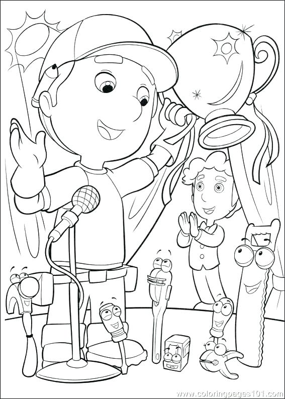 567x794 Handy Manny Tools Coloring Pages