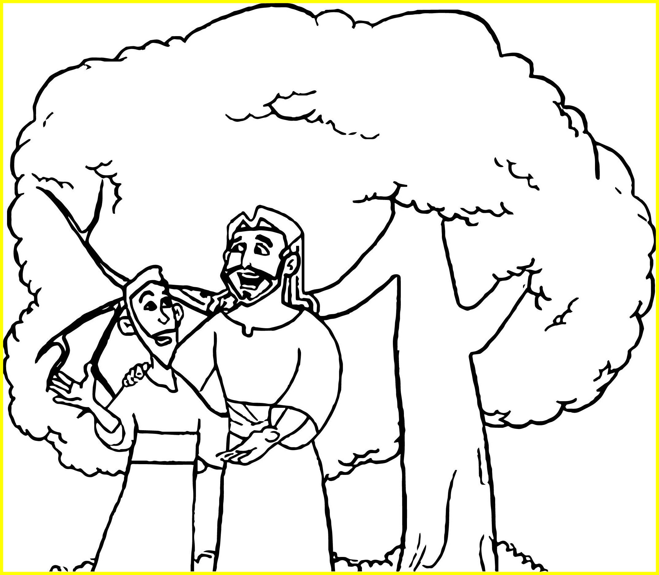 2152x1878 Unbelievable Zacchaeus Coloring Pin On Pics For Hansel And Gretel