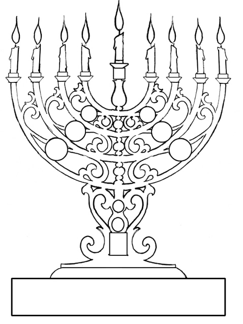 478x637 Very Antique Candles While Hanukkah Coloring Pages