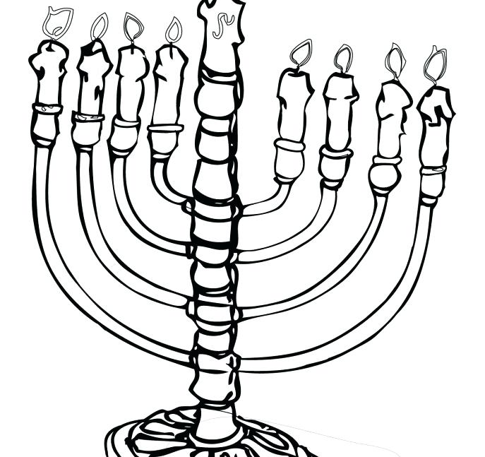 687x647 Hanukkah Coloring Pages Coloring Pages Amazing Clip Art Outline