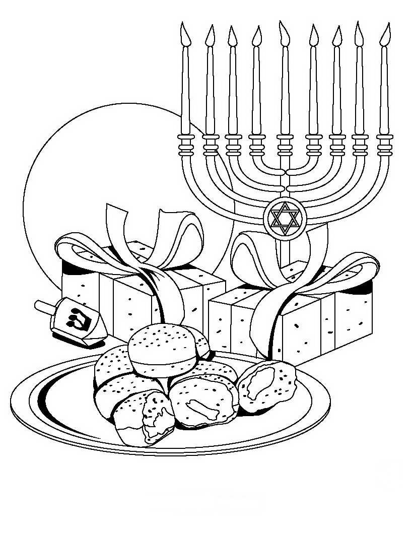 820x1060 Hanukkah Coloring Pages Printable Zuckett