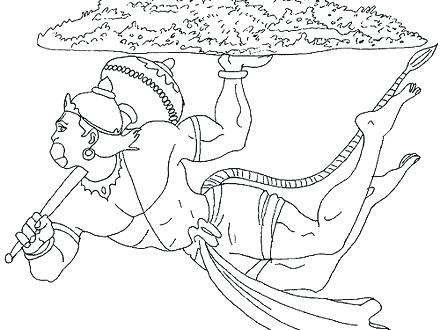 440x330 Hanuman Coloring Pages Coloring Pages Lord Coloring Pages Coloring