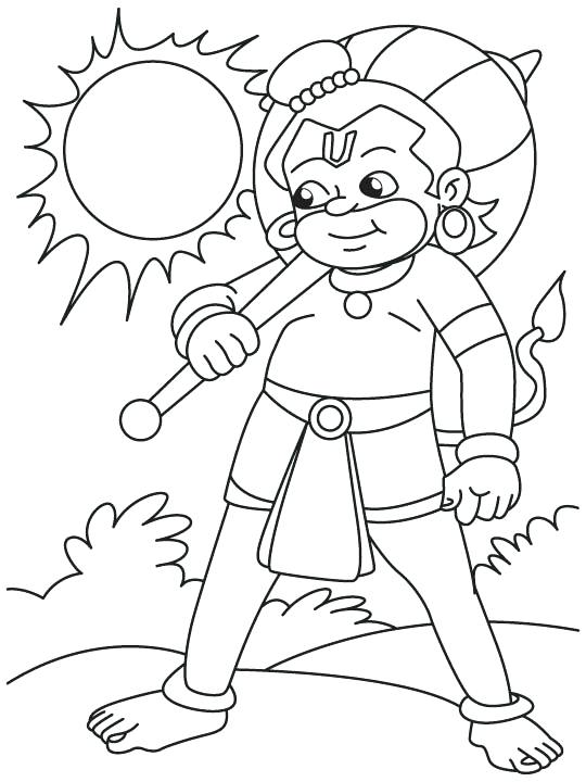 Hanuman Coloring Pages at GetDrawings | Free download