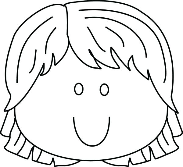 600x548 Coloring Pages Of Faces Blank Face Coloring Page Face With So Much