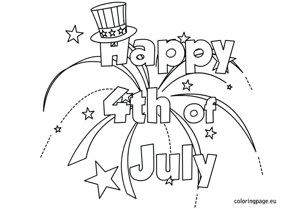 960x710 July Fourth Coloring Pages Four Coloring Sheets Happy