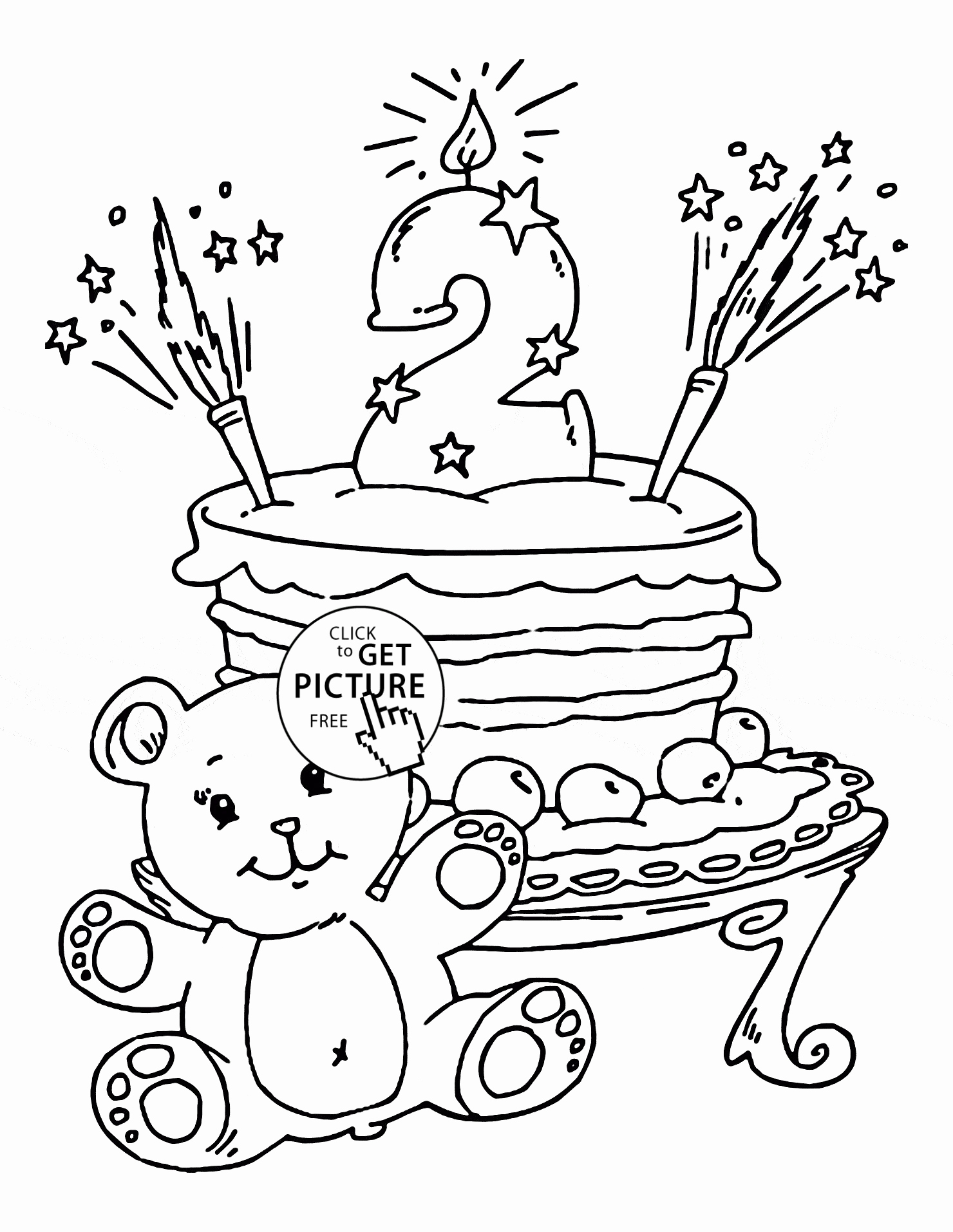 1480x1914 Birthday Cake Coloring Sheets Best Of Happy Birthday Printable