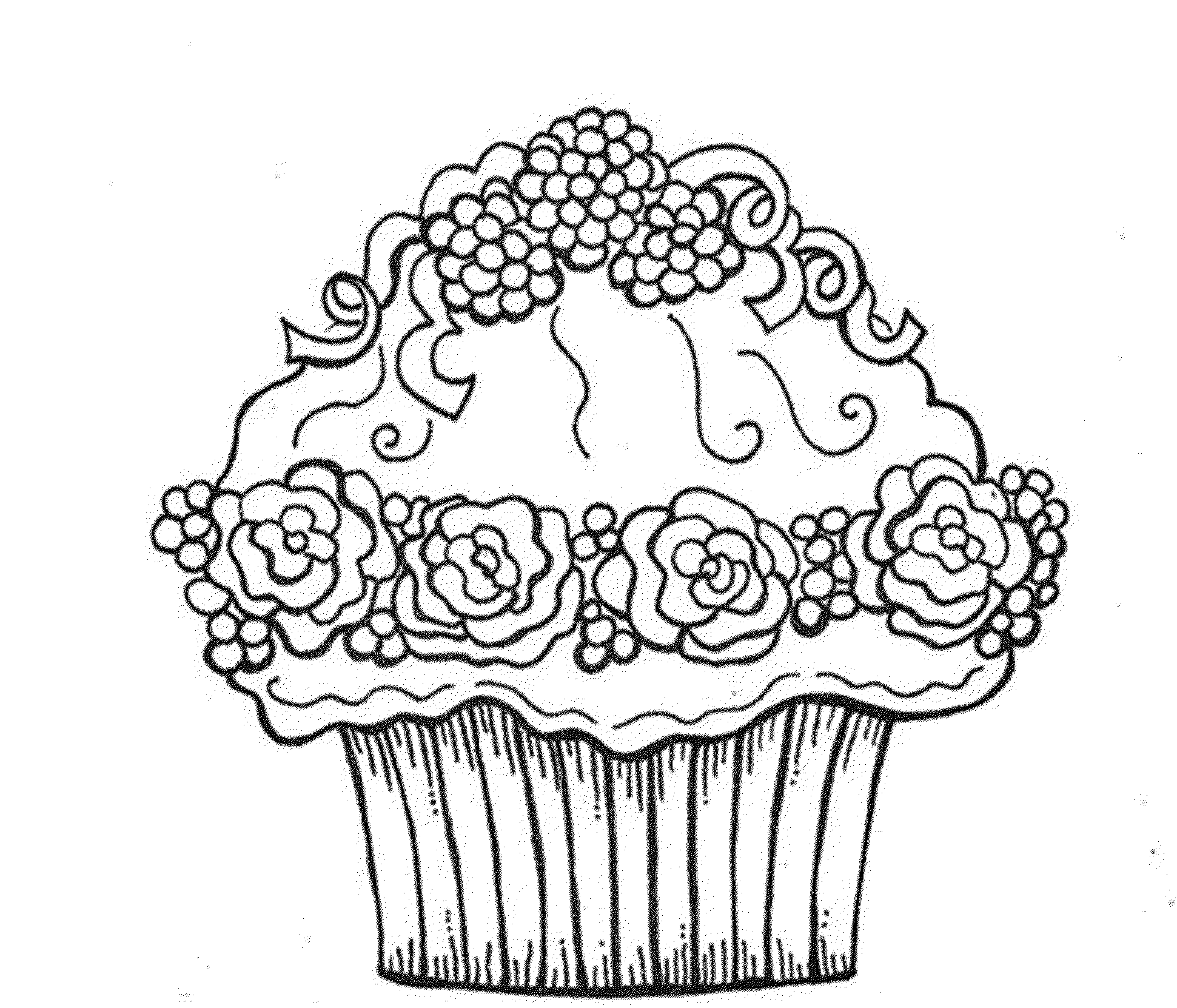 1941x1662 Coloring Pages Of Cupcakes Gallery Photos Happy Birthday