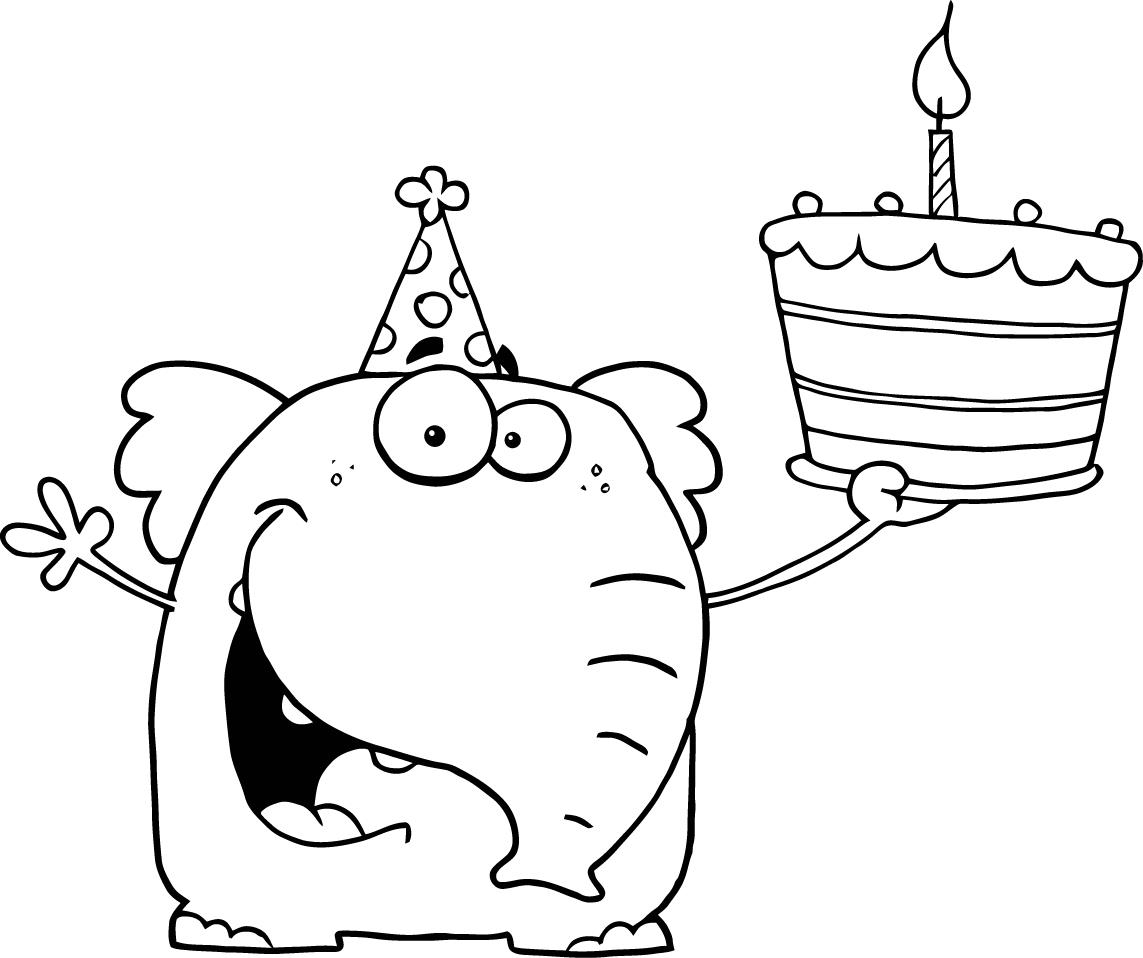 1143x958 Happy Birthday Adult Coloring Pages Animals Download