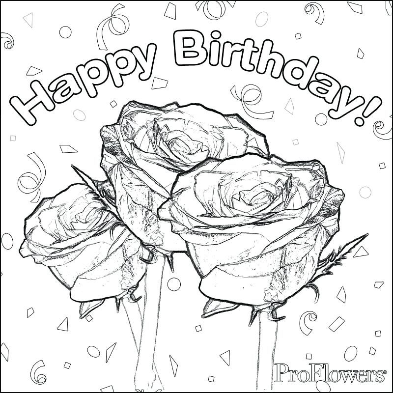 800x800 Happy Birthday Coloring Page Grandma Coloring Pages Happy Birthday