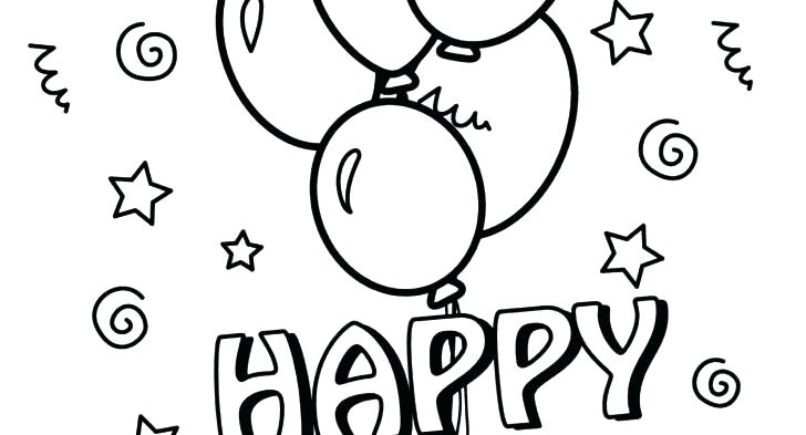 728x393 Balloon Coloring Pages