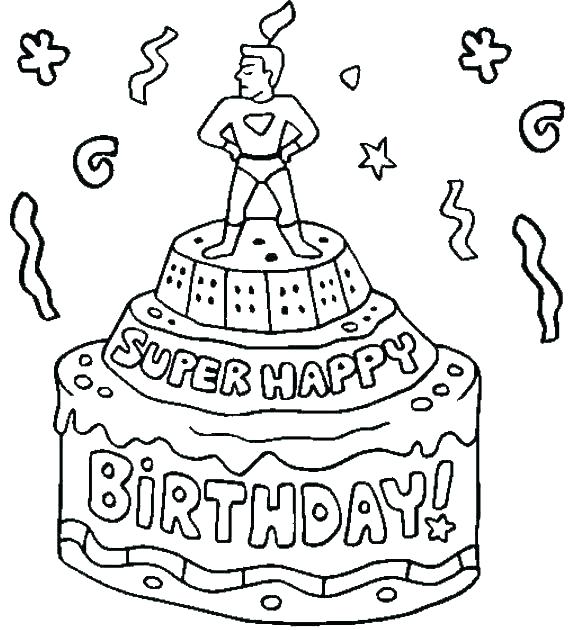 580x630 Free Printable Birthday Coloring Pages Free Printable Birthday