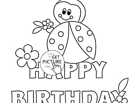 440x330 Happy Birthday Dinosaur Coloring Page Deepart