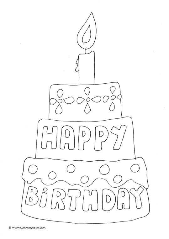539x763 Birthday Coloring Pages