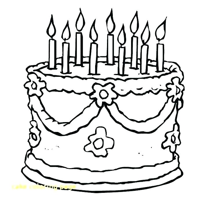 700x700 Happy Birthday Cake Coloring Page Coloring Page Birthday Cake