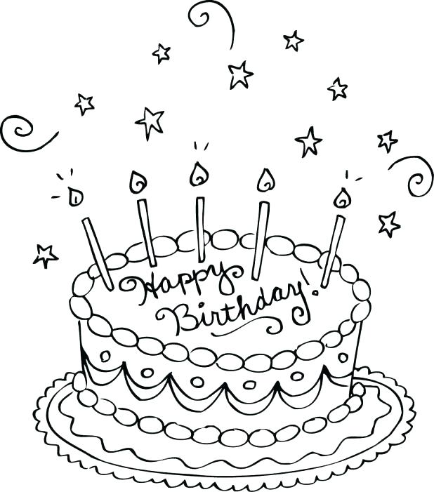 618x701 Happy Birthday Coloring Pages Hello Kitty Happy Birthday Coloring