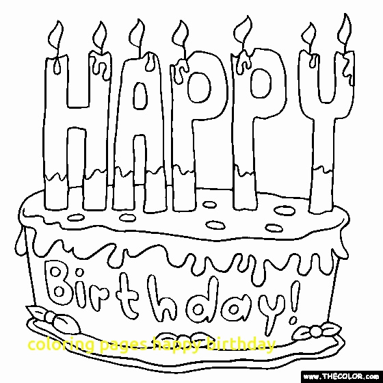 560x560 Birthday Cake Coloring Page Awesome Birthday Drawing For Kids