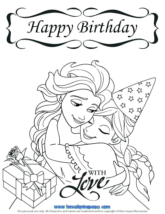 670x867 Free Printable Happy Birthday Coloring Pages Birthday Cards