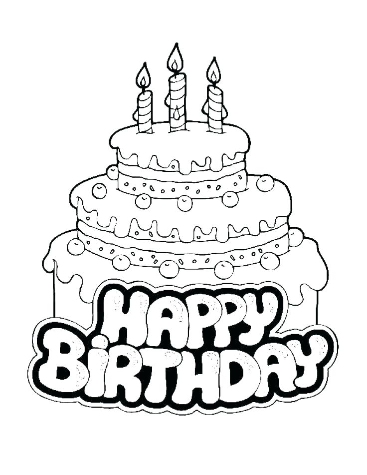 736x951 Free Printable Happy Birthday Coloring Pages Happy Birthday