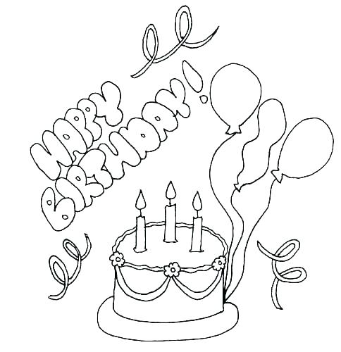 Happy Birthday Cards Coloring Pages at GetDrawings | Free download