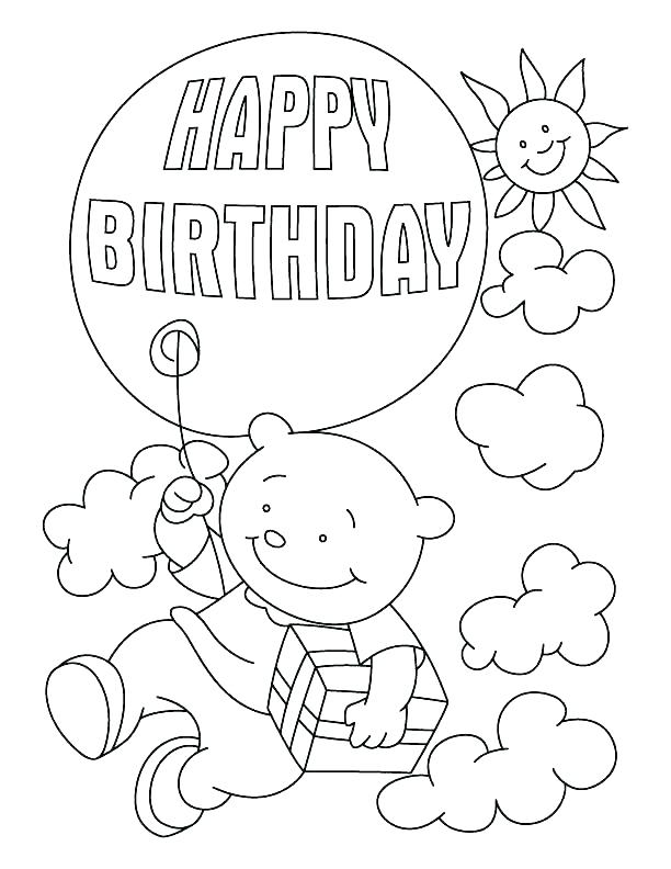 612x792 Happy Birthday Grandma Coloring Page Birthday Card Coloring Page