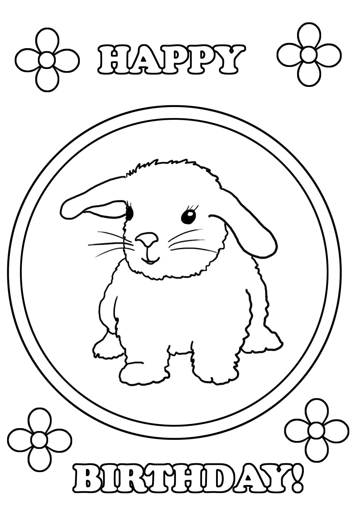 1240x1754 Skill Happy Birthday Coloring Pages Page Cute