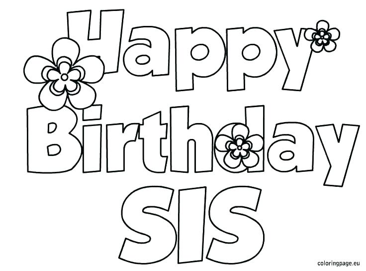 736x544 Coloring Pages For Birthday Birthday Color Pages Birthday Coloring