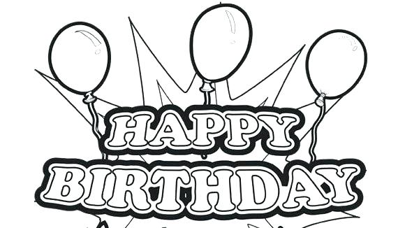 580x326 Winnie The Pooh Happy Birthday Coloring Pages Free