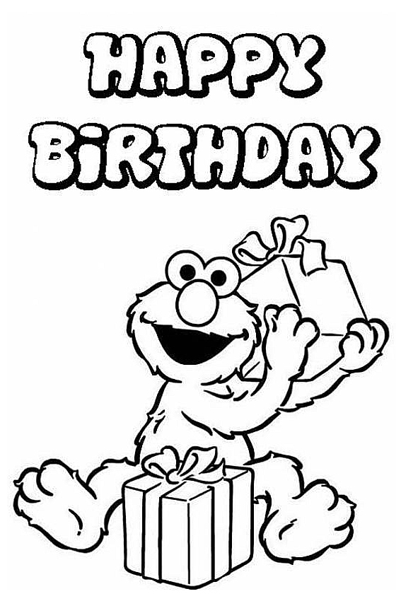 567x850 Happy Birthday Coloring Pages To Color In On Your Birthday