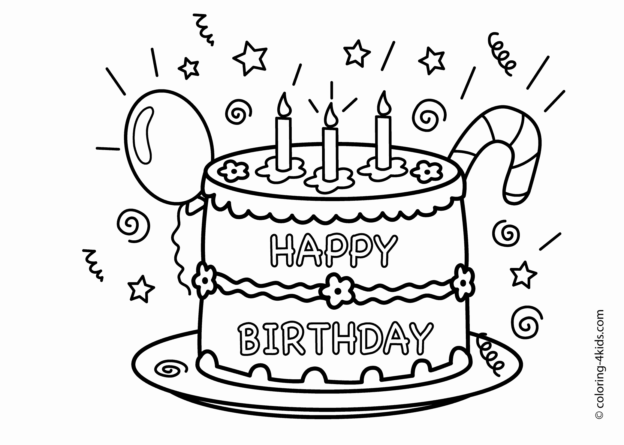 2079x1483 Printable Birthday Coloring Pages Best Of Birthday Coloring Pages