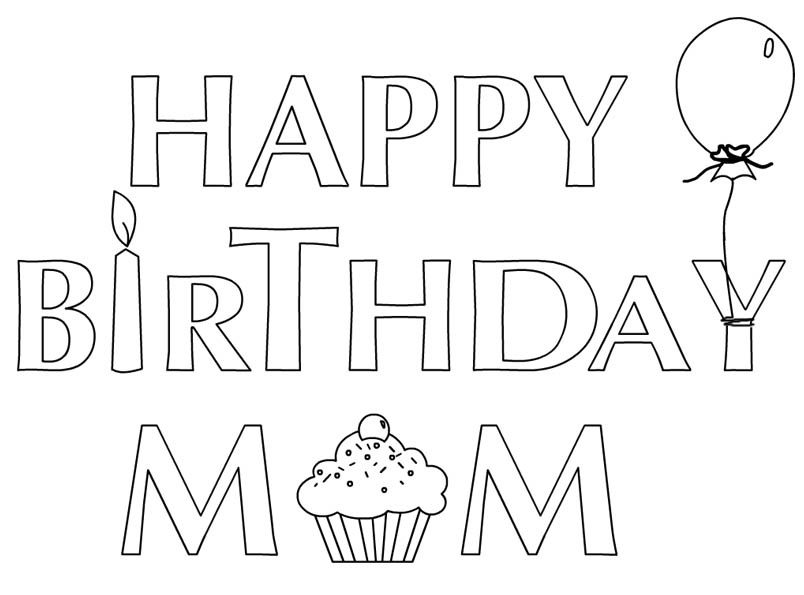 804x595 Happy Birthday Coloring Pages