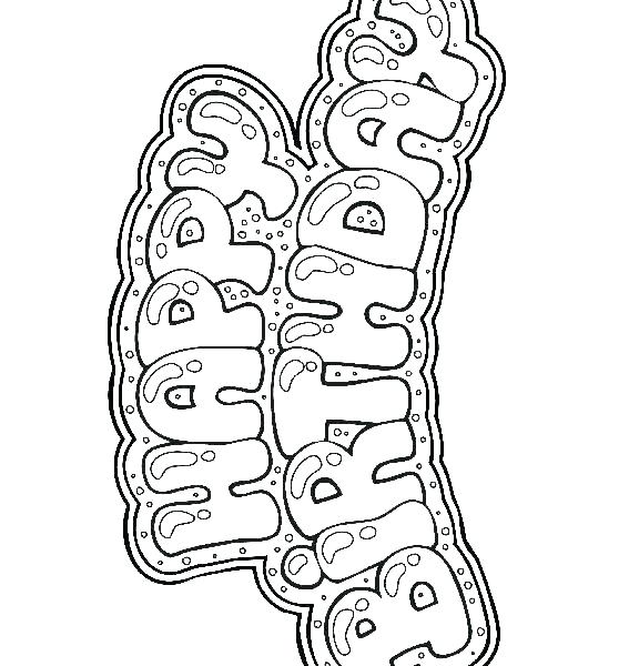 576x600 Birthday Coloring Pages Printable Happy Birthday Coloring Page