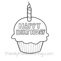 200x200 Happy Birthday Coloring Pages Homeschool Happy